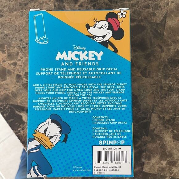 New in sealed box Spin pop Disney Minnie Mouse phone stand and grip decal - Picture 3 of 4